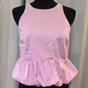 Zara Pink Peplum Top
